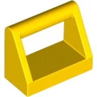 2432c3 - LEGO sárga csempe 1 x 2 méretű, fogantyúval