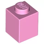 3005c104 - LEGO élénk rózsaszín kocka 1 x 1 méretű