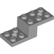 11215c86 - LEGO világosszürke fordító lap 5 x 2 x 1 1/3 méretű 2 lyukkal
