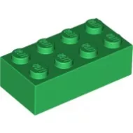 3001c6 - LEGO zöld kocka 2 x 4 méretű