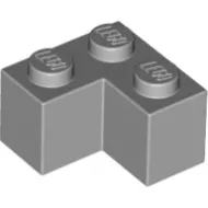 2357c86 - LEGO világosszürke kocka 2 x 2 méretű, sarok