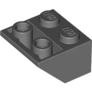 3660c85 - LEGO sötétszürke kocka inverz 45° elem 2x2 méretű