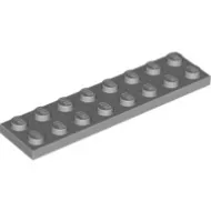 3034c86 - LEGO világosszürke lap 2 x 8 méretű