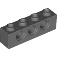 3701c85 - LEGO sötétszürke technic kocka 1 x 4 méretű