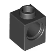 6541c11 - LEGO technic fekete 1 x 1 méretű, lyukkal