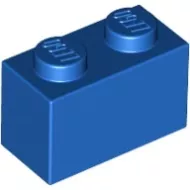 3004c7 - LEGO kék kocka 1 x 2 méretű