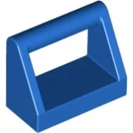 2432c7 - LEGO kék csempe 1 x 2 méretű, fogantyúval