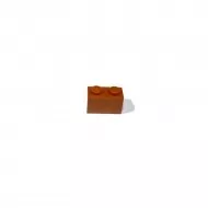 3004c68 - LEGO sötét narancssárga kocka 1 x 2 méretű