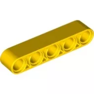 32316c3 - LEGO sárga technic emelőkar 1 x 5 méretű
