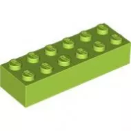 2456c34 - LEGO lime kocka 2 x 6 méretű