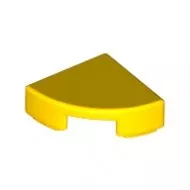 25269c3 - LEGO sárga csempe 1 x 1 méretű, negyed kör