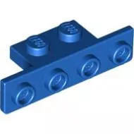 28802c7 - LEGO kék lap 1 x 2 - 1 x 4 fordító, alul lekerekített sarkú