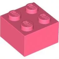 3003c220 - LEGO korall kocka, 2 x 2 méretű