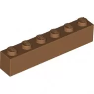 3009c150 - LEGO közepesen sötét bőrszínű kocka 1 x 6 méretű