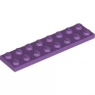 3034c157 - LEGO közepes levendula lap 2 x 8 méretű