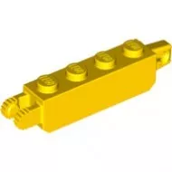 30387c3 - LEGO sárga kocka 1 x 4 méretű zsanér 1 és 2 csatlakozóval