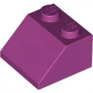 3039c71 - LEGO magenta kocka 45° elem 2 x 2 méretű
