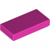3069bc47 - LEGO sötét rózsaszín csempe 1 x 2 méretű