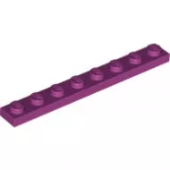 3460c71 - LEGO magenta lap 1 x 8 méretű