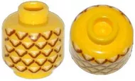 3626cpb1018c3 - LEGO sárga minifigura fej ananász mintával