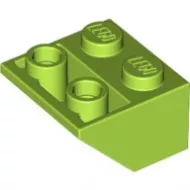 3660c34 - LEGO lime kocka inverz 45° elem 2x2 méretű