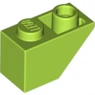 3665c34 - LEGO lime kocka inverz 45° elem 1x2 méretű