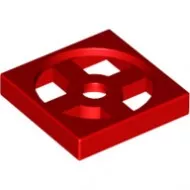 3680c5 - LEGO piros 2 x 2 méretű forgólap alap