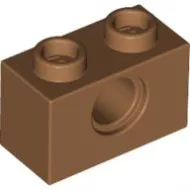 3700c150 - LEGO közepes nugát technic kocka 1 x 2 méretű, lyukkal