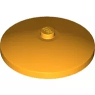 3960c110 - LEGO élénk világos narancssárga tál 4 x 4 méretű (radar)