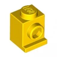 4070c3 - LEGO sárga kocka 1 x 1 méretű oldalán fordítóval - headlight