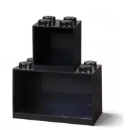 41171733 - LEGO Kocka Polc, 2 darabos készlet, fekete