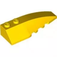 41747c3 - LEGO sárga lejtő kocka 6 x 2 méretű, lecsapott, jobbos