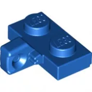 44567bc7 - LEGO kék lap 1 x 2 méretű, 1 zsanér csatlakozóval perem nélkül