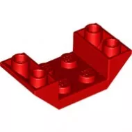 4871c5 - LEGO piros kocka dupla inverz 45° elem 4 x 2 méretű