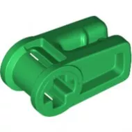 49283c6 - LEGO zöld technic csatlakozó cső és tengely 90° elforgatva
