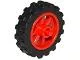 50862c01c5 - LEGO fekete abroncs 21 x 6 méretű, 15 x 6 méretű piros felnivel