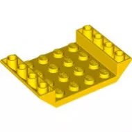 60219c3 - LEGO sárga kocka 45° dupla inverz lejtő 6 x 4 méretű, 4 x 4 kivágással és 3 lyukkal
