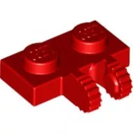 60471c5 - LEGO piros lap zsanér 1 x 2 méretű, 2 csatlakozóval