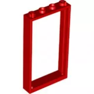 60596c5 - LEGO piros ajtókeret 1x4x6 méretű