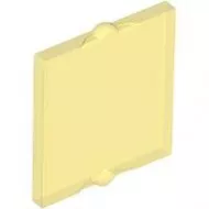 60601c19 - LEGO átlátszó sárga ablaküveg 1 x 2 x 2 méretű