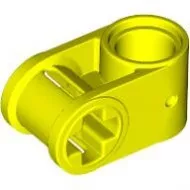 6536c236 - LEGO neon sárga technic csatlakozó pin és tengely 90° elforgatva
