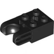 67696c11 - LEGO fekete technic kocka 2 x 2 méretű, széles golyó és tengely foglalattal
