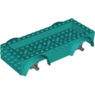 68446c01c39 - LEGO sötét türkiz kocsi alváz 8 x 16 x 2 1/2 méretű