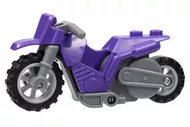 75522c01c89 - LEGO sötét lila Stuntz Wheelie kaszkadőr lendkerekes motorkerékpár szürke felnikkel