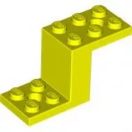 76766c236 - LEGO neon sárga lépcsős kocka 5 x 2 x 2 1/3 méretű