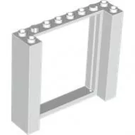 80400c1 - LEGO fehér ajtókeret 2 x 8 x 6 méretű