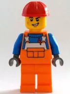 cty1403 - LEGO CITY minifigura, építőipari munkás