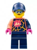 cty1458 - LEGO Stuntz csapat minifigura nő baseball sapkában