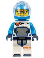 cty1693 - LEGO minifigura Asztronauta nő kék űrruhában