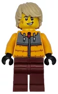 cty1721 - LEGO minifigura snowboardos férfi